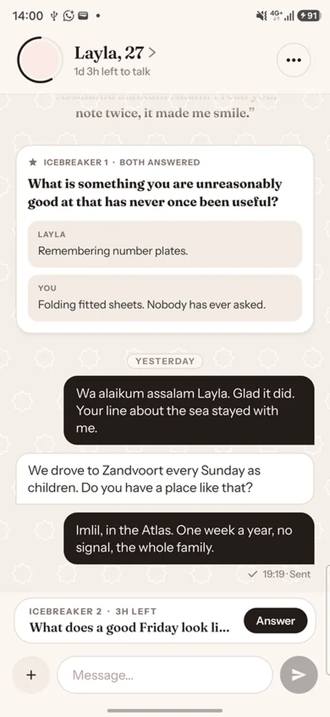 The Wudd app: the conversation, two days in
